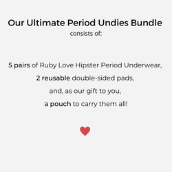 Printed Period Hipster Underwear