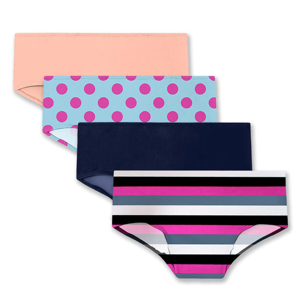 Cotton Period Underwear for Teens - Pink Hearts